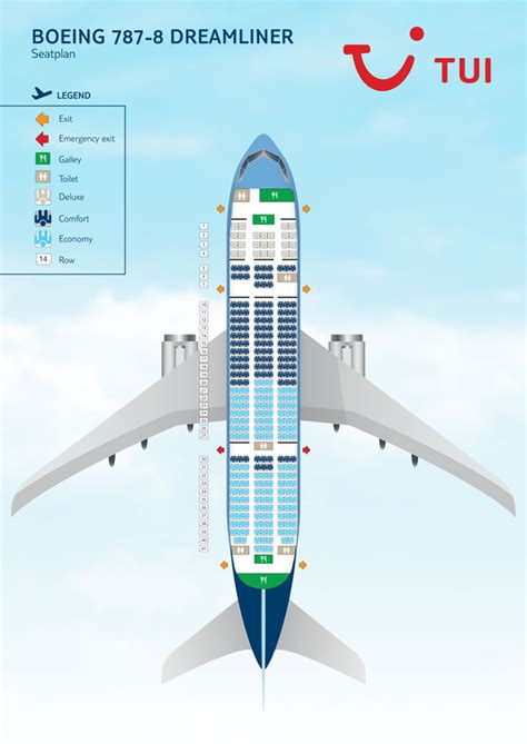 Seat Map TUI Boeing B787 Dreamliner .